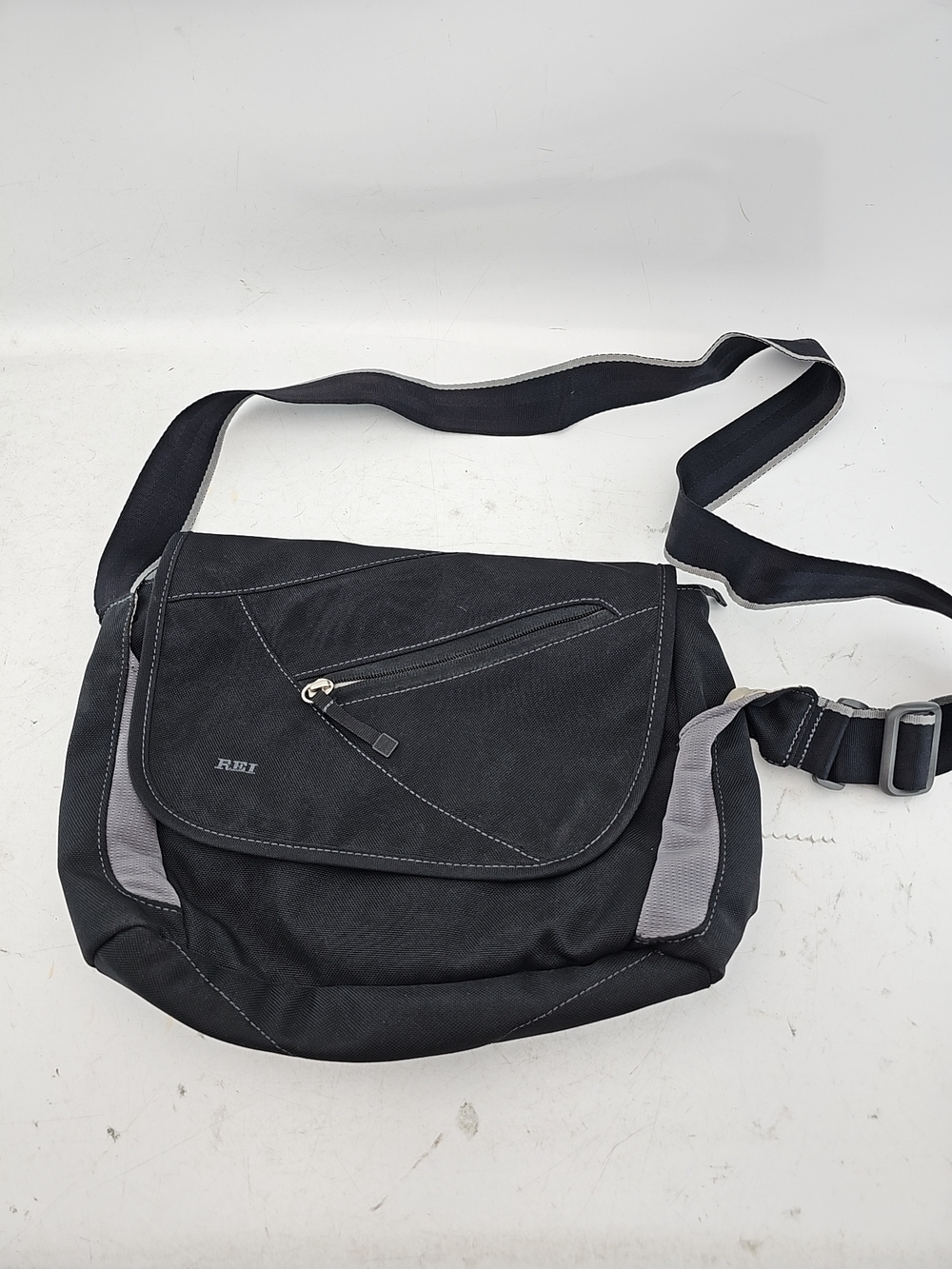 REI Black & Grey Messenger Bag